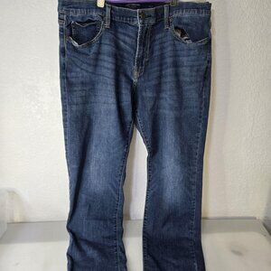 Lucky Brand 221 Jeans Mens 38x30 Blue Straight Leg Denim Classic Stretch Casual